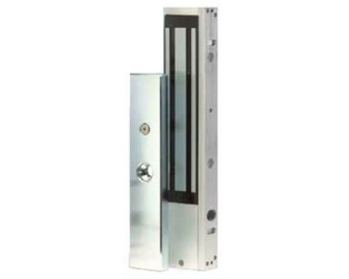 DOOR KING  DKML-S6-1L               Magnetic Door Lock, Single Door, Surface Mount, 12/24 Volt DC, 600 Lb Load, With LED Lock Status Indicator