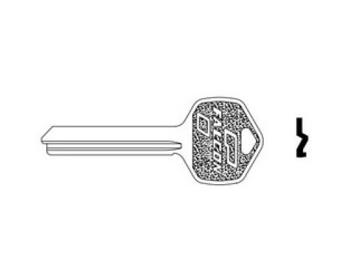 FALCON LOCK  KB628 A  043156754717              Door Lock Key Blank, Standard, 7-Pin, A Keyway, For Interchangeable Core Cylinder