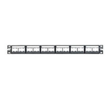 PANDUIT  CPPL24WBLY               Mini-Com Patch Panel w/labels 24 Port 1 RU BL
