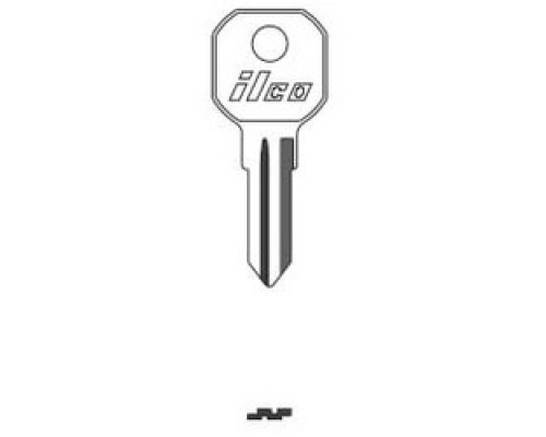 KABA ILCO CORP  1611 NP A08  AA00019182              Vehicle Key Blank, Brass, Nickel Plated, 8 Price Group, For Gas Cap Lock