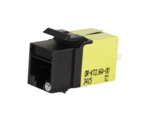 ORTRONICS  KT2J6A-00  OR-KT2J6A-00              Category 6A Keystone Jack, Lacing Cap Termination, Black