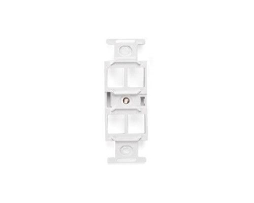 LEVITON  41087-QWP               QuickPort Duplex Type 106 Insert, 4-Port, White