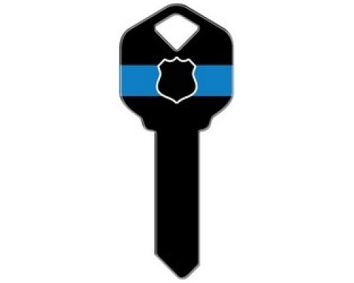 HOWARD KEYS  KW-HK34               Decorative Key Blank, Kwikset, Police Design