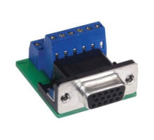 HUBBELL PREMISE WIRING  15ST10               AV Connector, Plug-n-Play VGA Connections, 15-pin Screw Terminal, 10-pack