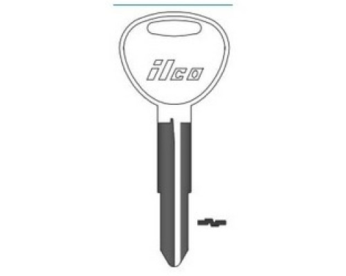 KABA ILCO CORP  HY13 NP A05  X235              Vehicle Key Blank, Brass, Nickel Plated, 5 Price Group, For Hyundai