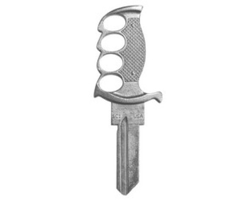 LUCKY LINE PRODUCTS INC  B302S               House Key, Schlage, Forged Knife, Hand Crafted/Sculpted, Cast Alloy Metal, Rich Patina