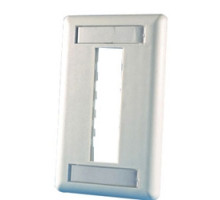 ORTRONICS 40300547-88        TracJack Faceplate, three-port single gang , plastic, Cloud White