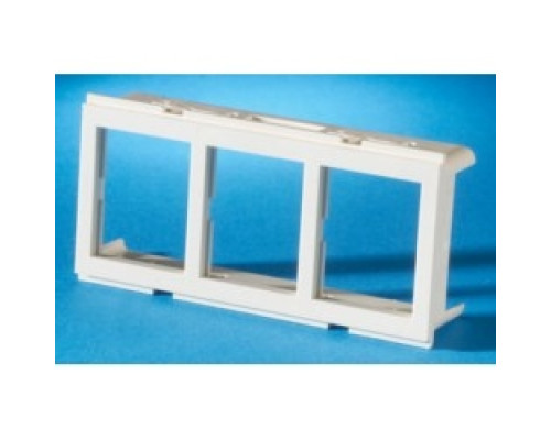 ORTRONICS  42100009               TracJack Adapter Plate for Furniture Opening, Three-port, Fog White