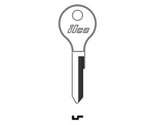 KABA ILCO CORP  Y61 NP A18               Vehicle Key Blank, Brass, Nickel Plated, 18 Price Group, For Moped