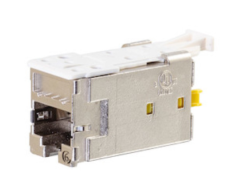 ORTRONICS  HDJS6               Clarity CAT 6 Shielded High Density Jack, T568A/B Lacing Cap Termination