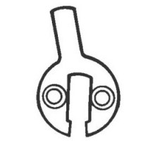 SARGENT  13-0664               Mortise Cylinder Lock Cam, Standard, Open