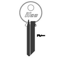 KABA ILCO CORP  998SMK NP A14               Cylinder Lock Key Blank, 6-Pin, Brass, Nickel Plated, 14 Price Group, For Yale