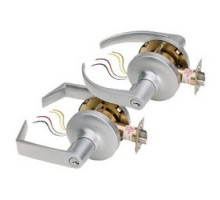 SECURITY DOOR CONTROLS  Z7250EQ6PKA               Electrified Cylindrical Lockset, Fail-Safe, Eclipse, 6-Pin Keyed Alike, 12/24 Volt DC, 300/600 Milliampere, 9/16