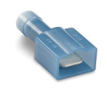 THOMAS & BETTS  TNF14-250MDD-XV               Nylon Fully Insulated Double Crimp Double Crimp Male Disconnect Wire Range 16-14 Bolt Hole n/a