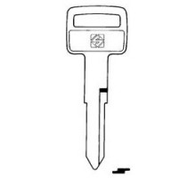 KABA ILCO CORP  HON42 NP A08  AF00006902              Vehicle Key Blank, Brass, Nickel Plated, 8 Price Group, For Honda Motorcycle