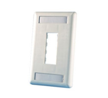 ORTRONICS 40300548-88        TracJack Faceplate, two-port single gang , plastic, Cloud White