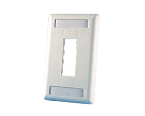 ORTRONICS 40300548-88        TracJack Faceplate, two-port single gang , plastic, Cloud White