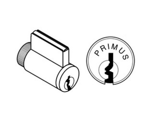 SCHLAGE ALLEGION BRAND  40-700-1006-EP 626        Door Lock Cylinder, Multiple Tailpiece, Primus, 1006-EP Keyway, Satin Chrome