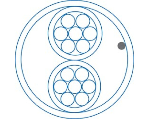 LIBERTY CABLE  L2202-1006-0852               Multi-Conductor Cable, 22 AWG 2 Conductor Stranded Non-Shielded Bare Copper Riser CMR/CL3R/FPLR