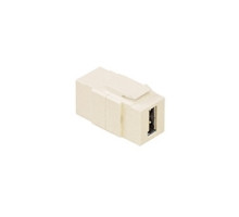 LEVITON  40835-I               QuickPort USB Connector, Feed-Through, Ivory