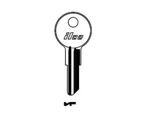 KABA ILCO CORP  01122BR NP A04  AA28302232              Cylinder Lock Key Blank, Brass, Nickel Plated, 4 Price Group, For Yale/Hudson