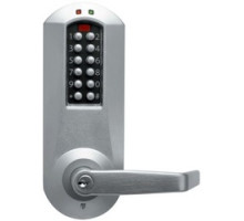 KABA  E5066M-WL-626-41               Electronic Pushbutton Lock, Extra Heavy Duty, LFIC Medeco 5 or 6-Pin, STD Mortise 1-1/4