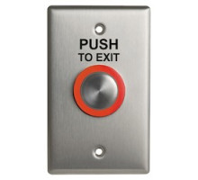 CAMDEN DOOR CONTROL  CM-9600/7               Illuminated Push/Exit Switch, Piezoelectric, 1-Gang, 1NO-1NC, 12/24 Volt DC, 2-3/4