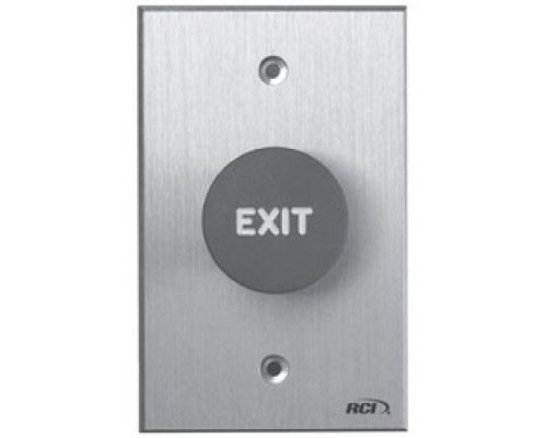 RUTHERFORD CONTROLS INTERNATIO  918N-RE-TD X 28               Pushbutton, Tamper-Resistant, Electronic Time-Delay, Mushroom, Narrow, DPDT, EXIT, 5 Ampere at 24 Volt, 1-5/8