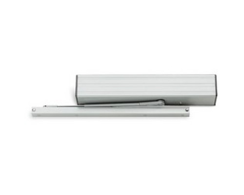LCN CLOSERS  4811 STD ALUM               Door Closer, Heavy Duty, Non-Handed, 1-4 Adjustable Spring, Cast Iron, Aluminum, Standard Arm, Metal Cover