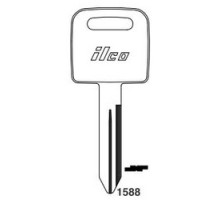 KABA ILCO CORP  1588 NP A07  AA01642002              Vehicle Key Blank, Brass, Nickel Plated, 7 Price Group, For Ford International Freightliner
