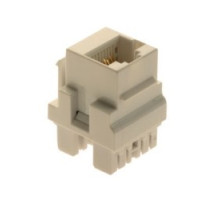 ON-Q/LEGRAND  WP3458LA               Keystone Insert, Cat 5E, Keyed RJ45, 4-Pair, 8P8C, T568A/B Wiring, 1.5 Ampere, 0.638