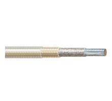 RADIX WIRE CO  DDS10C105               DuraFlex 550 High-temperature wire, Mica Glass Composite insulation, Fiberglass braid with silicone coating, Stranded nickel-plated copper - 27%, 10 AWG, 105 strands, 550C degrees, 600V, white