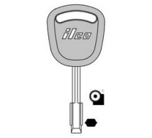 KABA ILCO CORP  S30FD-P ST A21               Vehicle Key Blank, High Security, Plastic Head, Special Key Machine, Brass, Nickel Plated, 21 Price Group, For Ford International