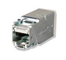 SIEMON COMPANY  Z6A-SP               Copper, Outlet, ZMAX, Shielded, Category 6A, RJ45, Panel Mount, Tool-Less, T568A/B