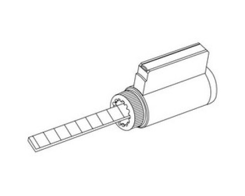 FALCON LOCK  A23161-05 G 626               Door Lock Cylinder, Standard, 6-Pin, G Keyway, Satin Chrome, For RU Series Door Lock