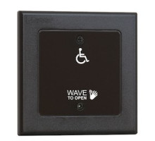 CAMDEN DOOR CONTROL  CM-332/42W               Touchless Wired, 2 Relay Switch Double Gang, WC/Hand Symbols and Wave To Open’ Text