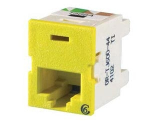 ORTRONICS  TJ600-44               Clarity 6 TracJack, T568A/B, 180 degree, Yellow