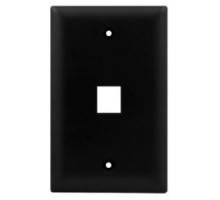 ON-Q/LEGRAND  WP3401BK               Keystone Wallplate, 1-Gang, 1-Port, 2.94