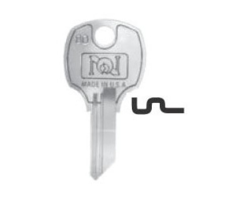 NATIONAL CABINET LOCK  D8785               Lock Key Blank, Pass Key, C, 5-Disc Tumbler, Brass