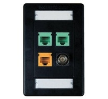 BELDEN  AX101436               Interface Plates 4 Port Single Gang Flush