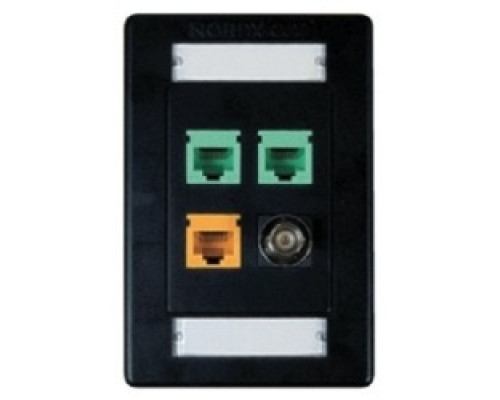 BELDEN  AX101437               Interface Plates 4 Port Single Gang Flush White