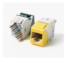 SIEMON COMPANY  U6A-K02NS               UltraMAX Outlet, Category 6A UTP, RJ45, Keystone, White, Punch down, T568A/B