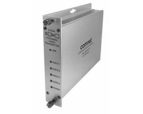 COMNET COMMUNICATION NETWORKS  FVT401M1               4-Channel Digitally Encoded Video Transmitter, mm, 1 fiber