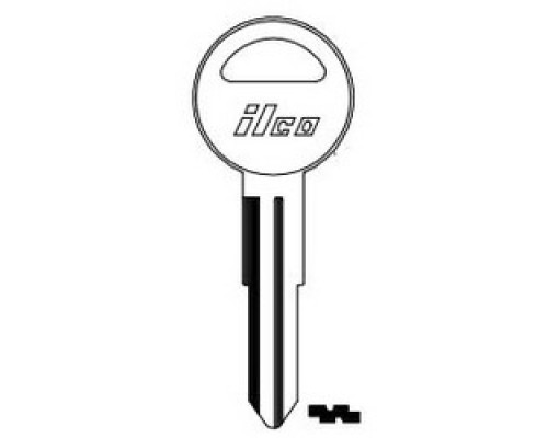 KABA ILCO CORP  HD95 NP A12  X191              Vehicle Key Blank, Brass, Nickel Plated, 12 Price Group, For Honda Automobile