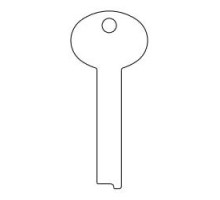 KABA ILCO CORP  LB6 NS A52  AD00000623              Safe Deposit Key Blank, 0.32