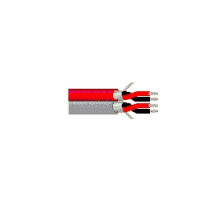 BELDEN BAV  1504A 053U1000               Multi-Conductor - Double-Pair Cable 2 Bonded 22 AWG FS PR PVC FR PVC Red & Gray