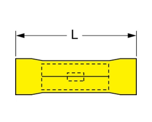 3M  7000133289  MVU14-250DMX              3M Scotchlok Butt Connector Vinyl Insulated, 50/bottle, MVU10BCX