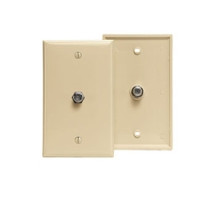 LEVITON  80781-I               Standard Video Wall Jack, F Connector, Ivory
