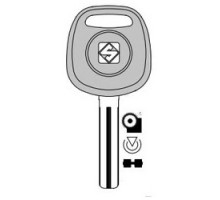 KABA ILCO CORP  TOY48BT4 BR  IAX00000880              Vehicle Key Blank, Transponder Key, Special Key Machine, Natural Brass, For Lexus/Toyota