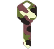HOWARD KEYS  SC1-HK4               Decorative Key Blank, Schlage, Camouflage Design